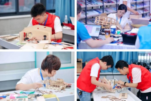 參賽選手在競(jìng)賽中也體現(xiàn)了創(chuàng)客馬拉松的競(jìng)技精神