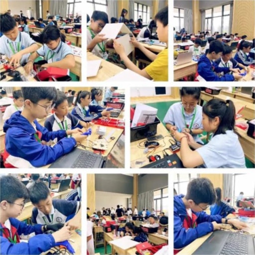 競(jìng)賽現(xiàn)場(chǎng)，熱火朝天